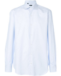 Chemise de ville bleu clair Barba