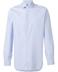 Chemise de ville bleu clair Barba