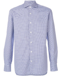 Chemise de ville bleu clair Barba