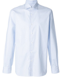 Chemise de ville bleu clair Barba