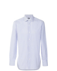 Chemise de ville bleu clair Barba