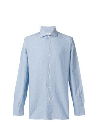 Chemise de ville bleu clair Barba