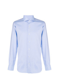 Chemise de ville bleu clair Barba