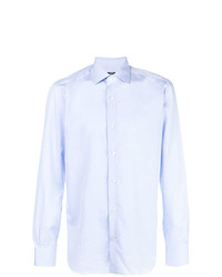 Chemise de ville bleu clair Barba