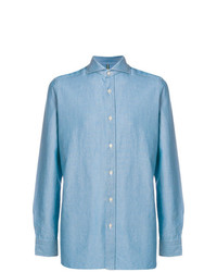 Chemise de ville bleu clair Borrelli