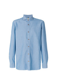 Chemise de ville bleu clair Borrelli