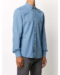 Chemise de ville bleu clair Brunello Cucinelli