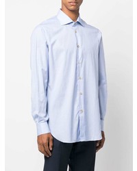 Chemise de ville bleu clair Kiton