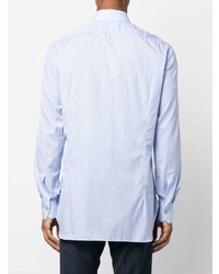 Chemise de ville bleu clair Kiton