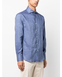 Chemise de ville bleu clair Brunello Cucinelli