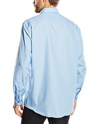 Chemise de ville bleu clair Casamoda