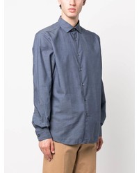 Chemise de ville bleu clair Zegna