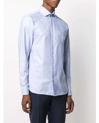 Chemise de ville bleu clair Z Zegna