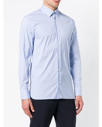 Chemise de ville bleu clair Z Zegna