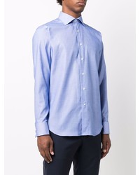 Chemise de ville bleu clair Canali