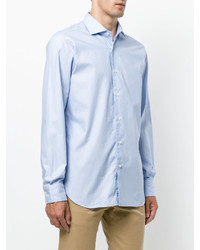 Chemise de ville bleu clair Barba