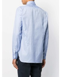 Chemise de ville bleu clair Barba