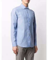 Chemise de ville bleu clair Z Zegna