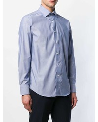 Chemise de ville bleu clair Canali