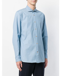 Chemise de ville bleu clair Borriello