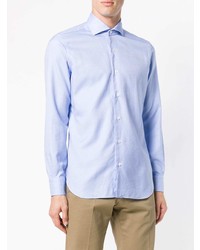 Chemise de ville bleu clair Barba