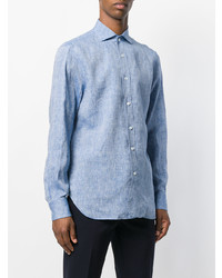 Chemise de ville bleu clair Doppiaa