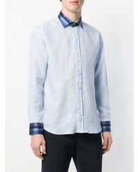 Chemise de ville bleu clair Etro