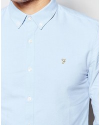 Chemise de ville bleu clair Farah