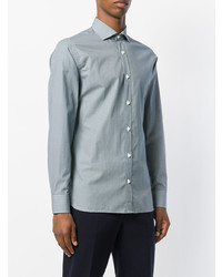 Chemise de ville bleu clair Z Zegna