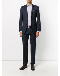 Chemise de ville bleu clair Canali