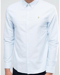 Chemise de ville bleu clair Farah