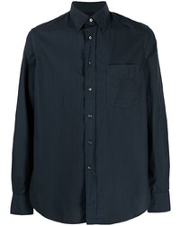 Chemise de ville bleu marine Aspesi