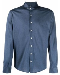 Chemise de ville bleu marine Barba