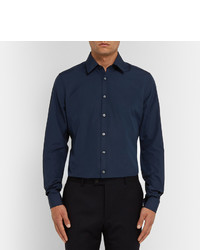 Chemise de ville bleu marine Gucci