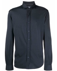 Chemise de ville bleu marine Brunello Cucinelli