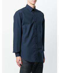 Chemise de ville bleu marine Paul & Shark