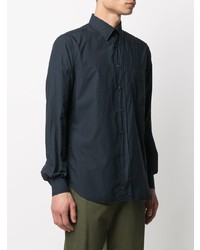 Chemise de ville bleu marine Aspesi