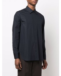 Chemise de ville bleu marine Jil Sander