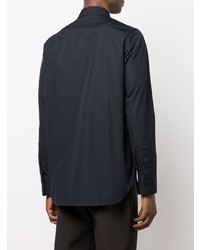 Chemise de ville bleu marine Jil Sander