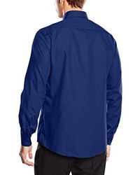 Chemise de ville bleu marine Casamoda