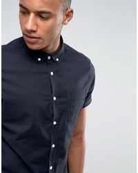 Chemise de ville bleu marine Asos