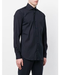 Chemise de ville bleu marine Barba