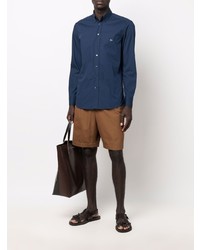 Chemise de ville bleu marine Etro