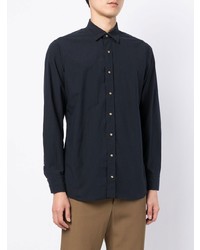 Chemise de ville bleu marine Lardini