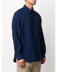 Chemise de ville bleu marine Ami Paris