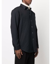 Chemise de ville bleu marine Jil Sander