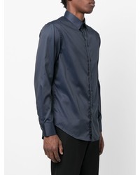 Chemise de ville bleu marine Emporio Armani