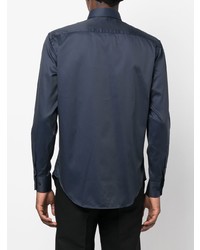 Chemise de ville bleu marine Emporio Armani