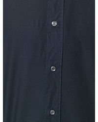 Chemise de ville bleu marine Maison Margiela