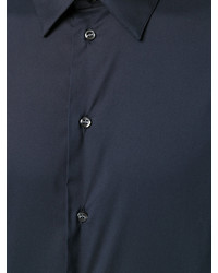 Chemise de ville bleu marine Emporio Armani